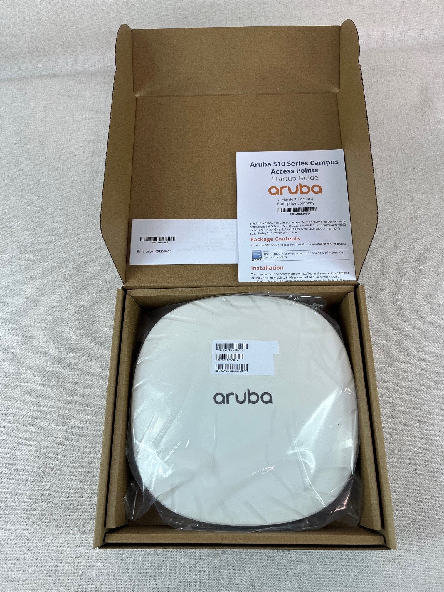 HPE Aruba AP-515 Unified Wireless AP (US) 802.11AX Int Q9H63A