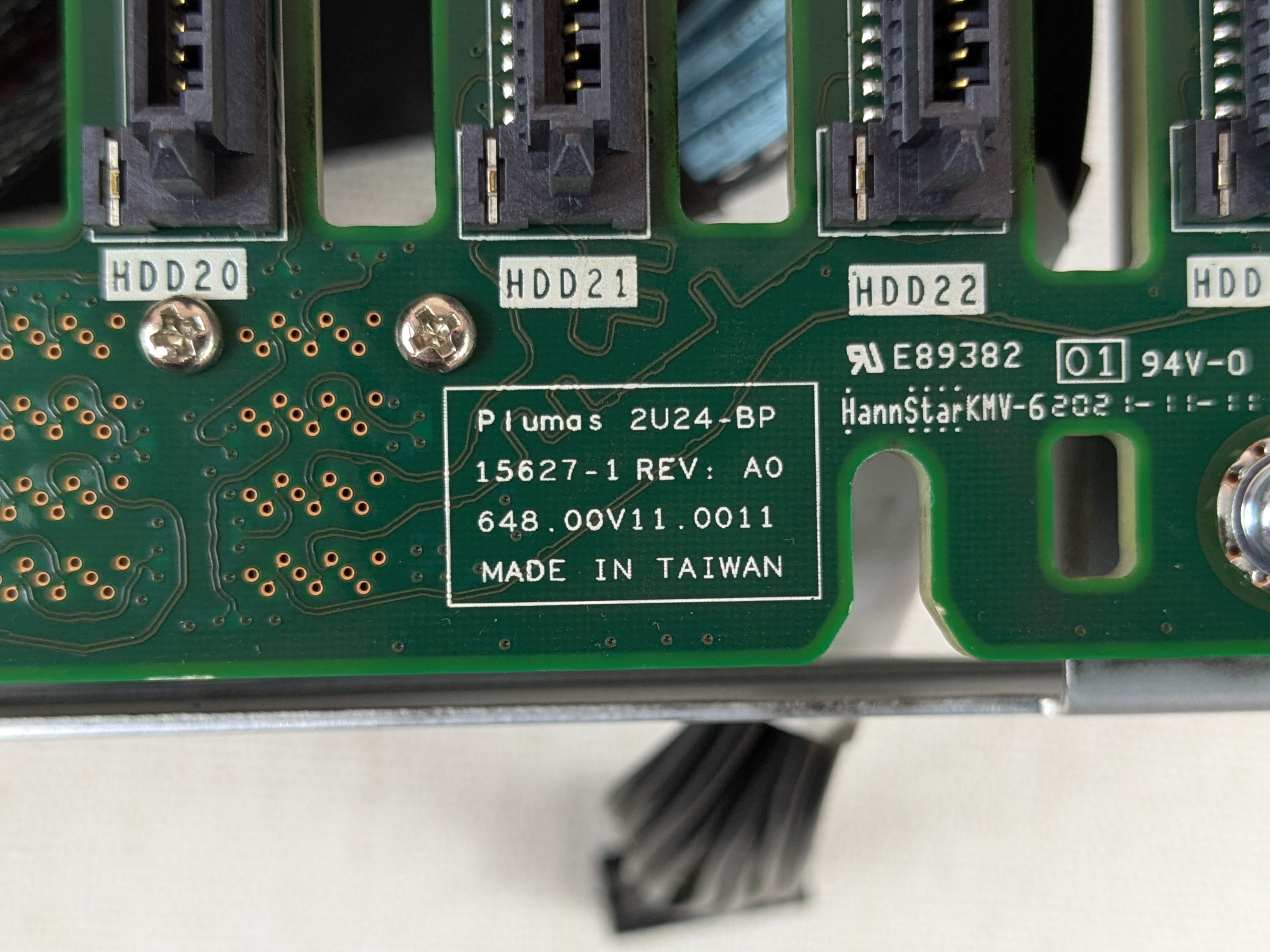 Cisco 15627-1 24x 2.5" SFF Backplane Assembly for UCS C240 M5 w/ Cabling 2U24-BP