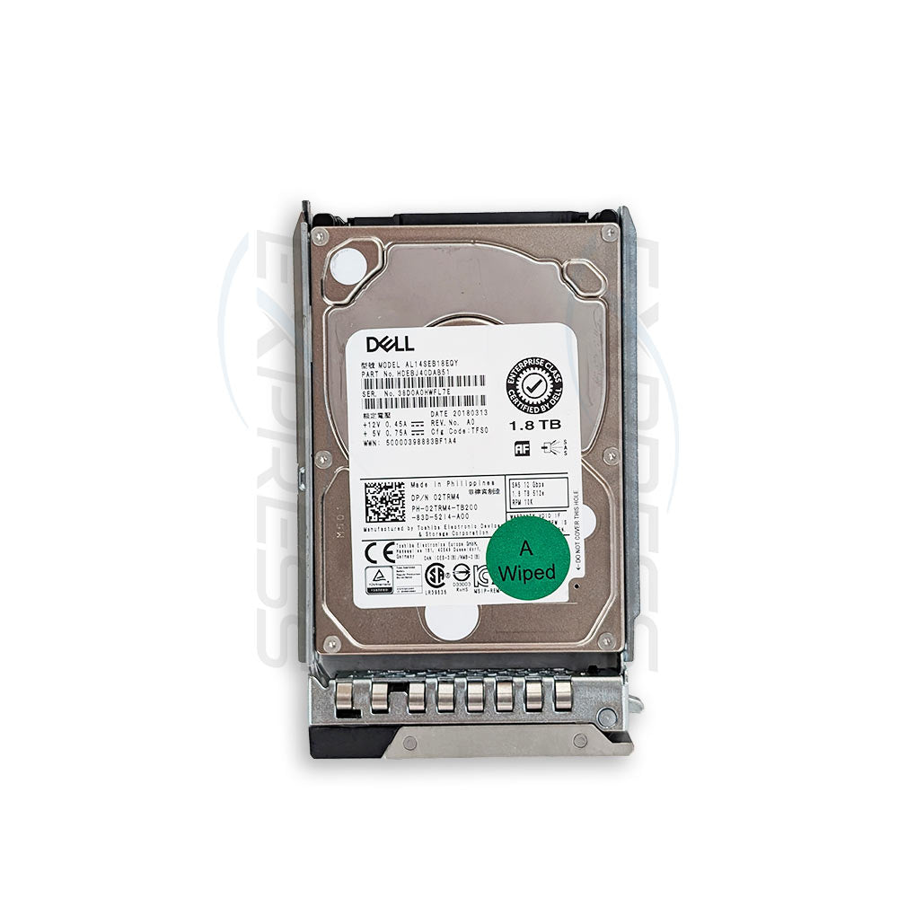 2TRM4 - 2.5" 1.8TB 10K SAS 12Gbps 512E HDD | Refurbished Dell