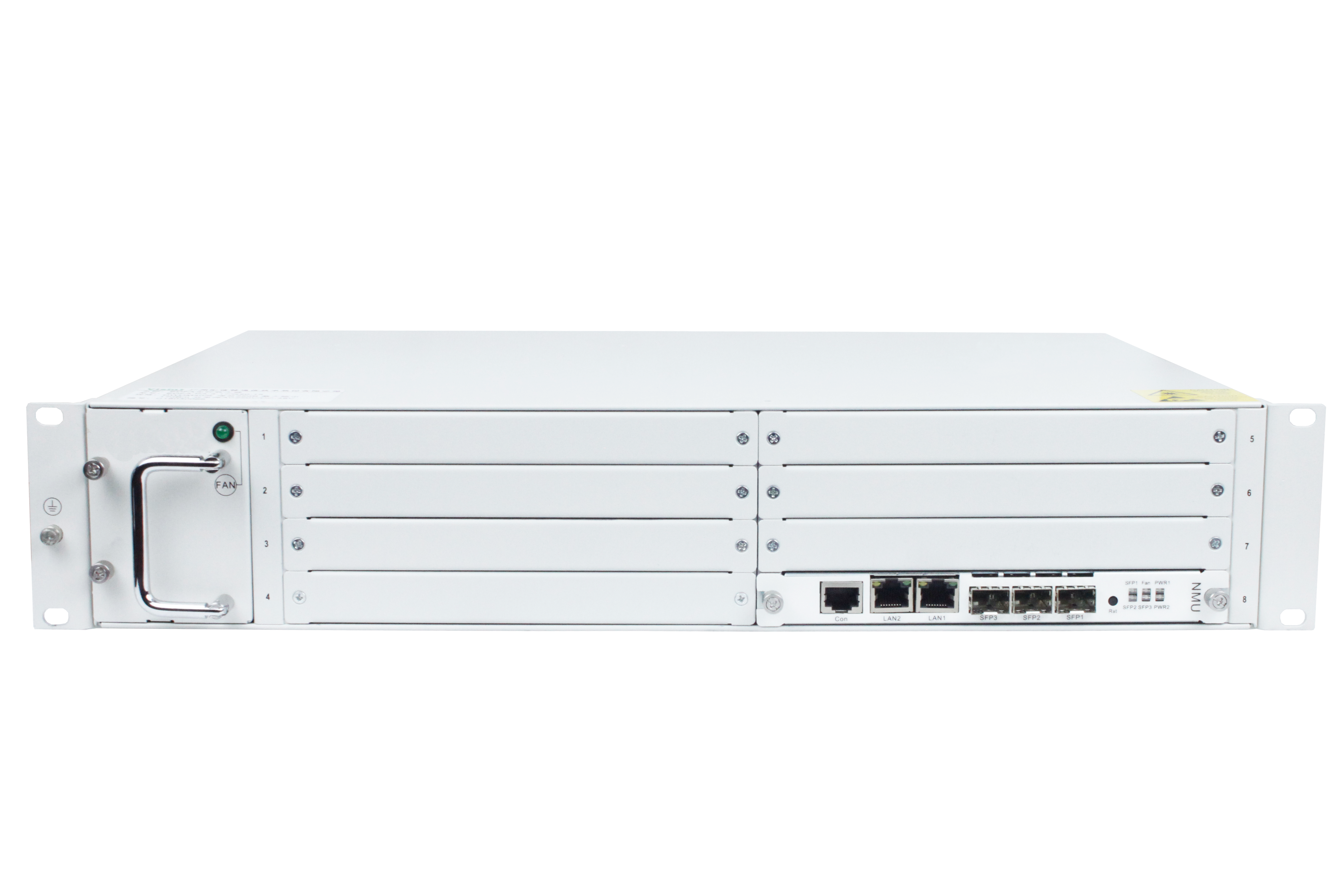 OTN5000-2U Chassis 19" 7 Slot, With Hot Plug Dual Power, Fan Unit and Main Control Card