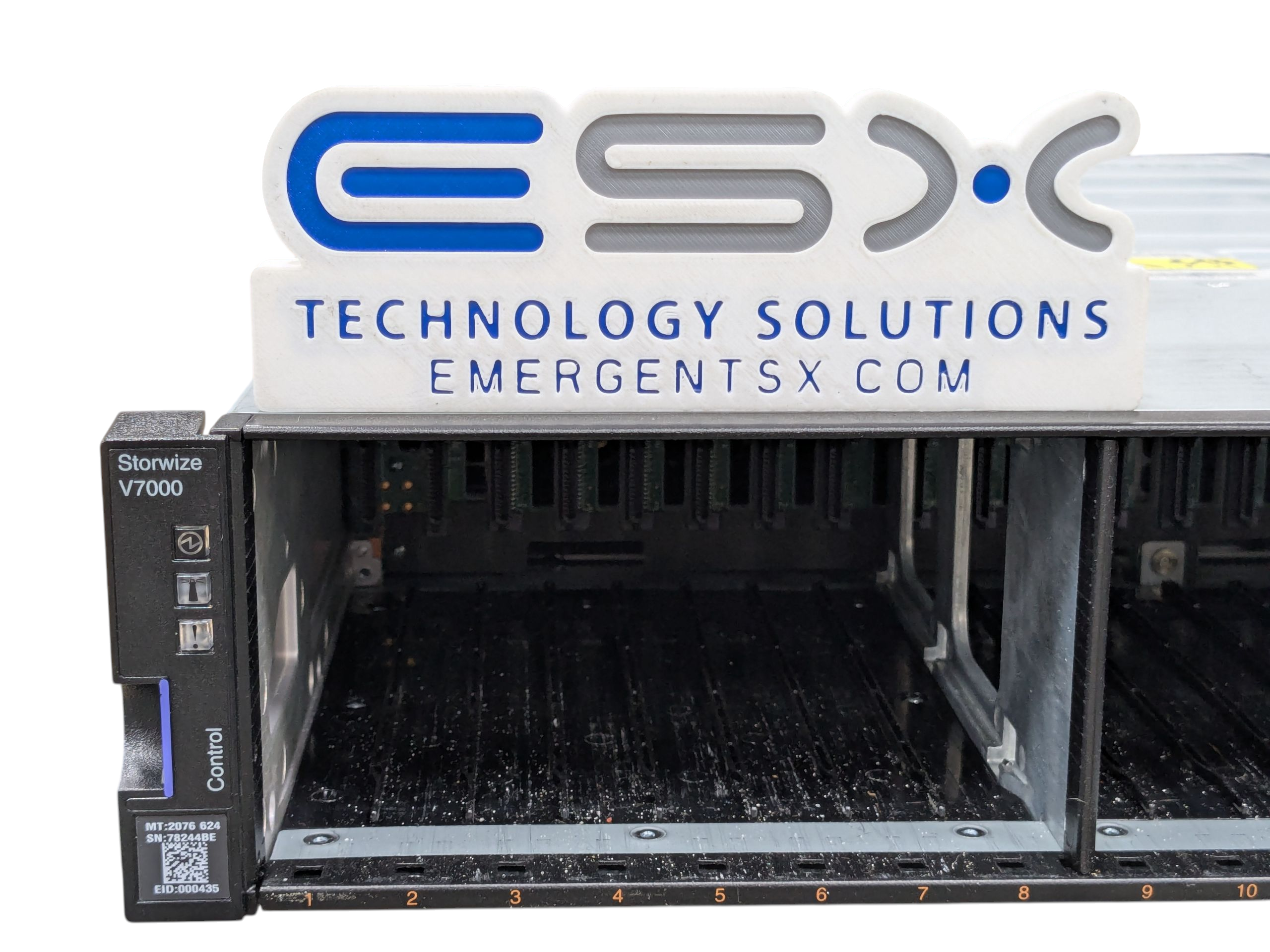 IBM 2076-624 Storwize V7000 Gen2 SFF Storage Enclosure – 2x Controller, 2x PSU