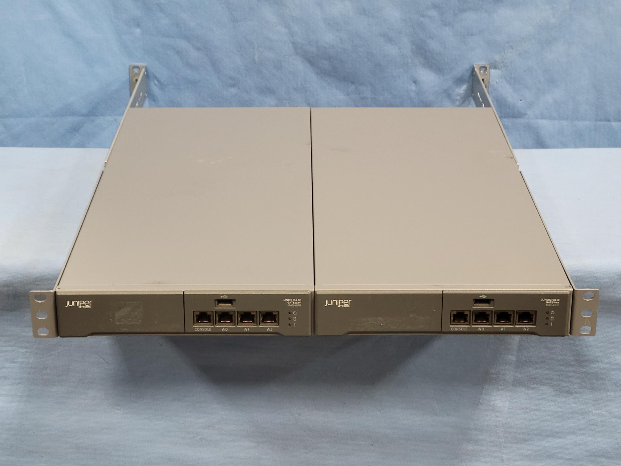 Lot of 2x Juniper MAG4610 Junos Pulse Gateway Appliances
