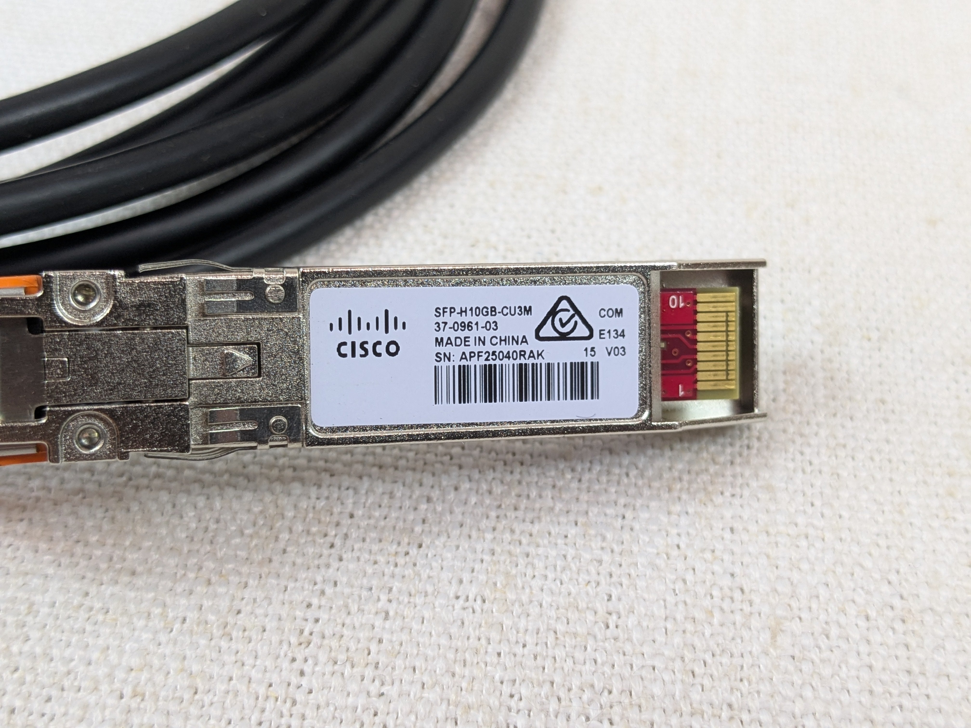 Genuine Cisco 3M Passive DAC Twinax SFP+ 10GB/s Cable SFP-H10GB-CU3M