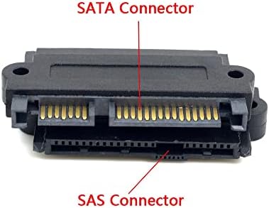 NFHK SFF-8482 SAS 22 Pin to 7 Pin + 15 Pin SATA Hard Disk Drive Raid Adapter with 15 Pin Power Port|B0CPPMG9BS