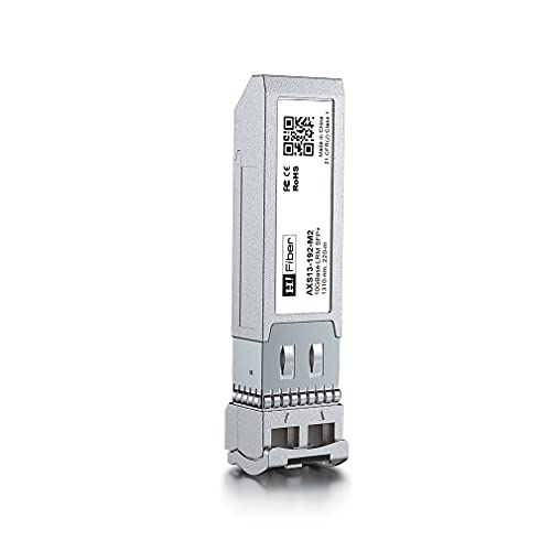 H!Fiber 10G Multimode SFP+ LC Module, 10GBase-SR Fiber Transceiver for Cisco SFP-10G-SR, Meraki MA-SFP-10GB-SR, Ubiquiti UniFi UF-MM-10G, Mikrotik, Netgear and More (MMF,850nm,300m,DDM)|B06XDV3ZYW
