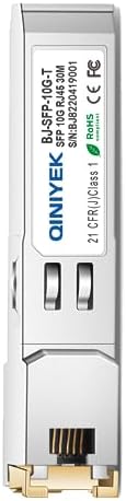 [2 Pack] 1.25/2.5/5/10G SFP+ to RJ45 Transceiver, Copper SFP+ Module, Cat.6a/7, up to 30m, for Cisco SFP-10G-T-S, MikroTik S+RJ10, Ubiquiti UF-RJ45-10G, Netgear AXM765, Netgear, TP-Link, Fortinet|B0BZPD68R7