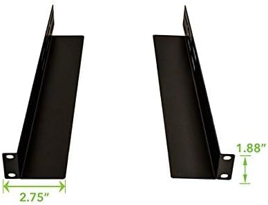 NavePoint Universal 1U Rack Mount 4-Post Shelf Rail for Dell Compaq IBM HP APC - 33.5 Inches deep|B00XXDJASY