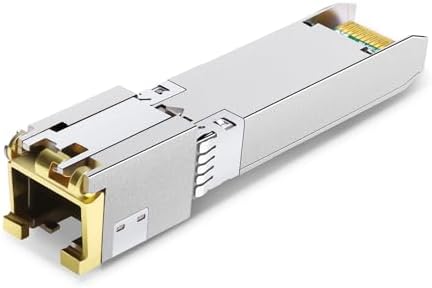 QSFPTEK 10GBASE-T SFP+ to RJ45 Module, 10Gb Copper RJ-45, Mini gbic SFP to Ethernet Network Optical Copper Transceiver Compatible with Dell GP-10GSFP-T, up to 30m|B0BX6G2CT6