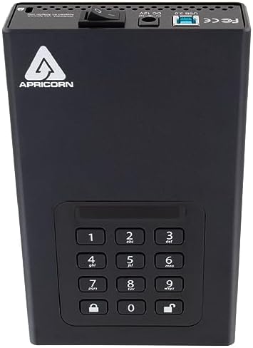 Apricorn 2TB Aegis Padlock DT 256-Bit Encrypted USB 3.0 Hard Drive (ADT-3PL256-2000)|B006U6LYMG