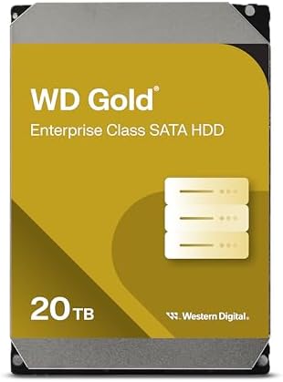 Western Digital 16TB WD Gold Enterprise Class Internal Hard Drive - 7200 RPM Class, SATA 6 Gb/s, 512 MB Cache, 3.5" - WD161KRYZ|B089S33PR3