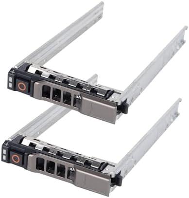 Hard Drive Tray Caddy 2.5 SSD Bracket G176J Hard Drive Bracket Compatible with Dell PowerEdge R410 R610 R710 R620 R720 T320 T420 R630 R730 T440 T640, 2 Pack|B0D2KVZ9XK