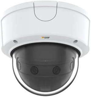 Axis Communications Panoramic Camera - Dome - Color - 8.3 MP - 4320 x 1920-4K - Fixed Focal - Audio - GbE - MJPEG, H.264, AVC - PoE Class 3|B07HR26K1K