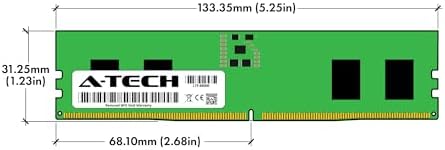 A-Tech 32GB DDR5 4800MHz PC5-38400 CL40 UDIMM 2Rx8 Dual Rank 1.1V Non-ECC Unbuffered DIMM 288-Pin Desktop PC/Computer RAM Memory Upgrade Module|B0B17JW787