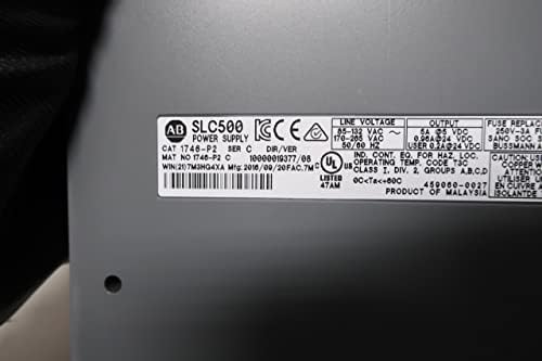 ALLEN BRADLEY 1746-P2 SLC 500 Power Supply Module SER C|B07F7B6DVQ
