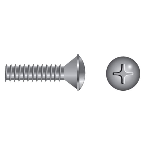 Seachoice SC0844 Phillips Machine Screw Oval Head, 8-32 x 2"