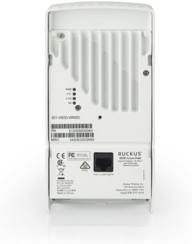 Ruckus Networks H550 Series Wi-Fi 6 Wall-Mounted Indoor Access Point (901-H550-US00, White