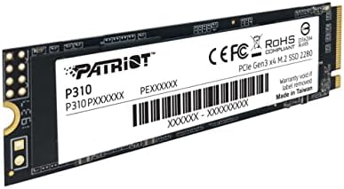 Patriot Memory P310 480GB Internal SSD - NVMe PCIe M.2 Gen3 x 4 - Low-Power Consumption Solid State Drive - P310P480GM28