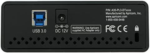 Apricorn Aegis Padlock DT 2TB USB 3.0/USB 2.0 External Hard Drive, Black|B00KADVVTQ