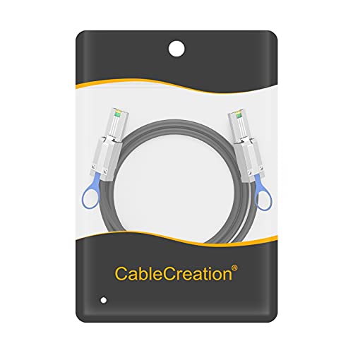 CableCreation External Mini SAS 26pin (SFF-8088) Male to Mini SAS 26 (SFF-8088) Male Cable, 1.0M|B013G4F3A8
