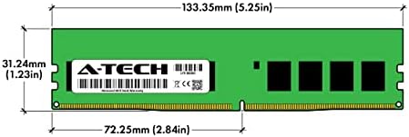 A-Tech Server 32GB Kit (2x16GB DDR4 2400MHz PC4-19200 ECC UDIMM 2Rx8 Dual Rank 1.2V ECC Unbuffered DIMM 288-Pin Server & Workstation RAM Memory Upgrade Modules (A-Tech Enterprise Series