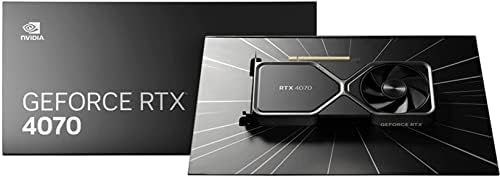 NVIDIA GeForce RTX 4070 Founder's Edition (FE Graphics Card - Titanium and Black (Renewed