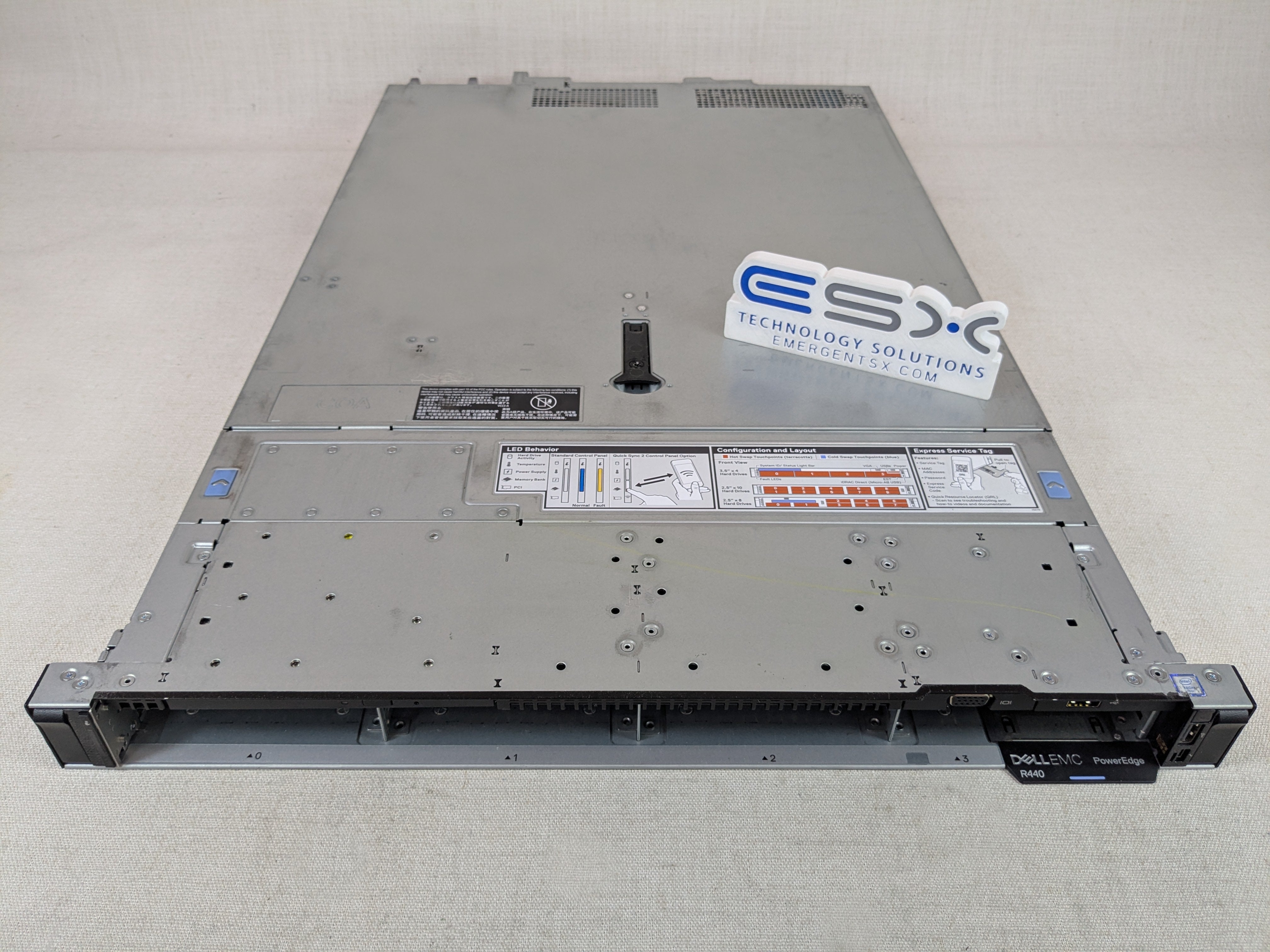 Dell PowerEdge R440 4x 3.5” 1U Server– 1x 8C Silver 4110 2.1GHz, 32GB RAM, H730p