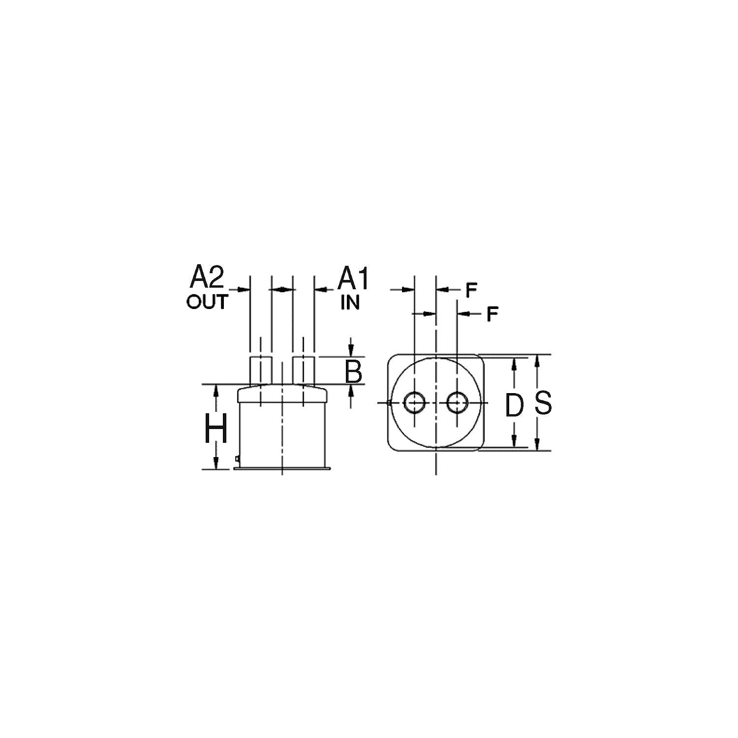 Centek Veratron 1500009 8.36 dia.Vernalift MufflerTop In/Top out