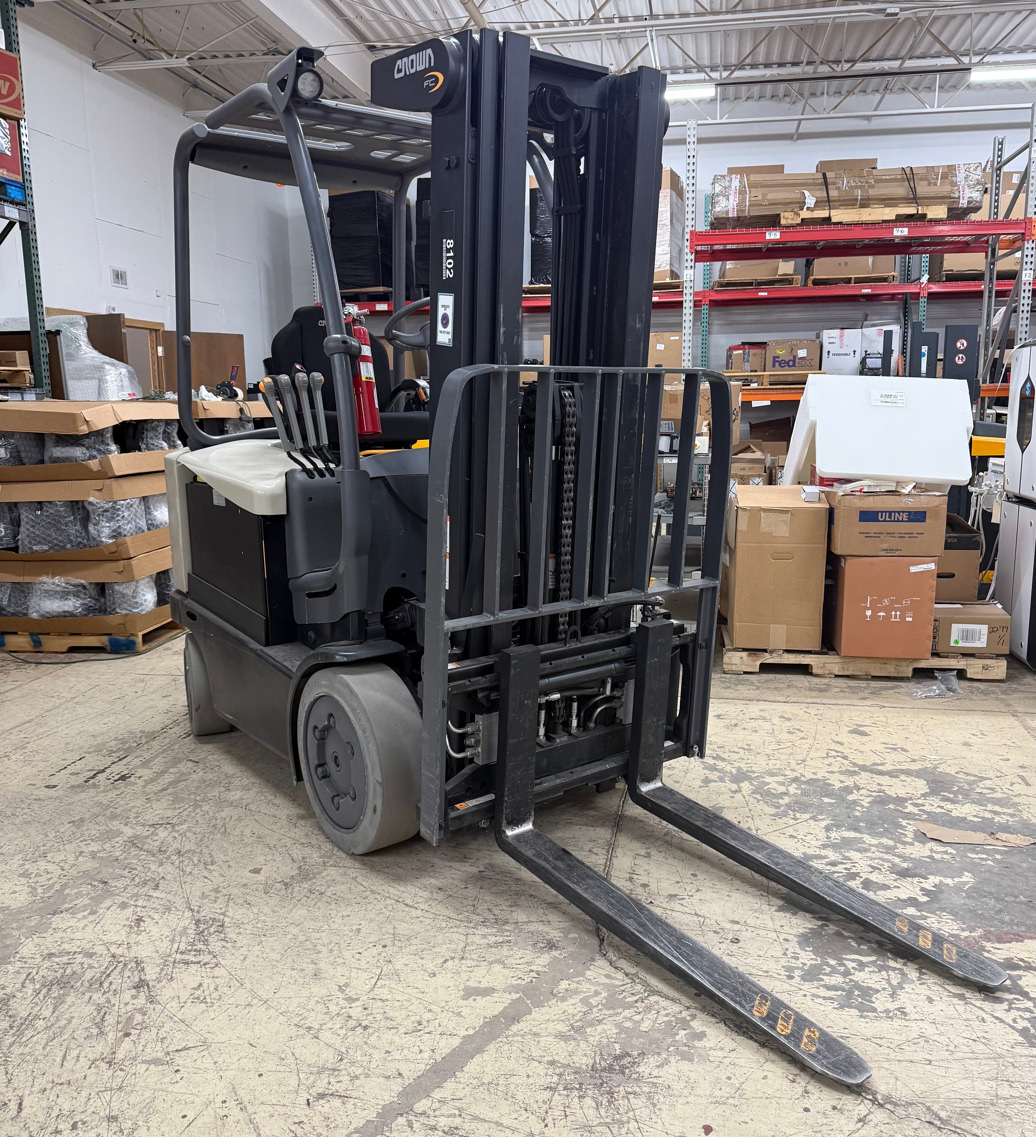 Crown FC5215-50 Electric Forklift Sit-down rider lift | Odometer 1150