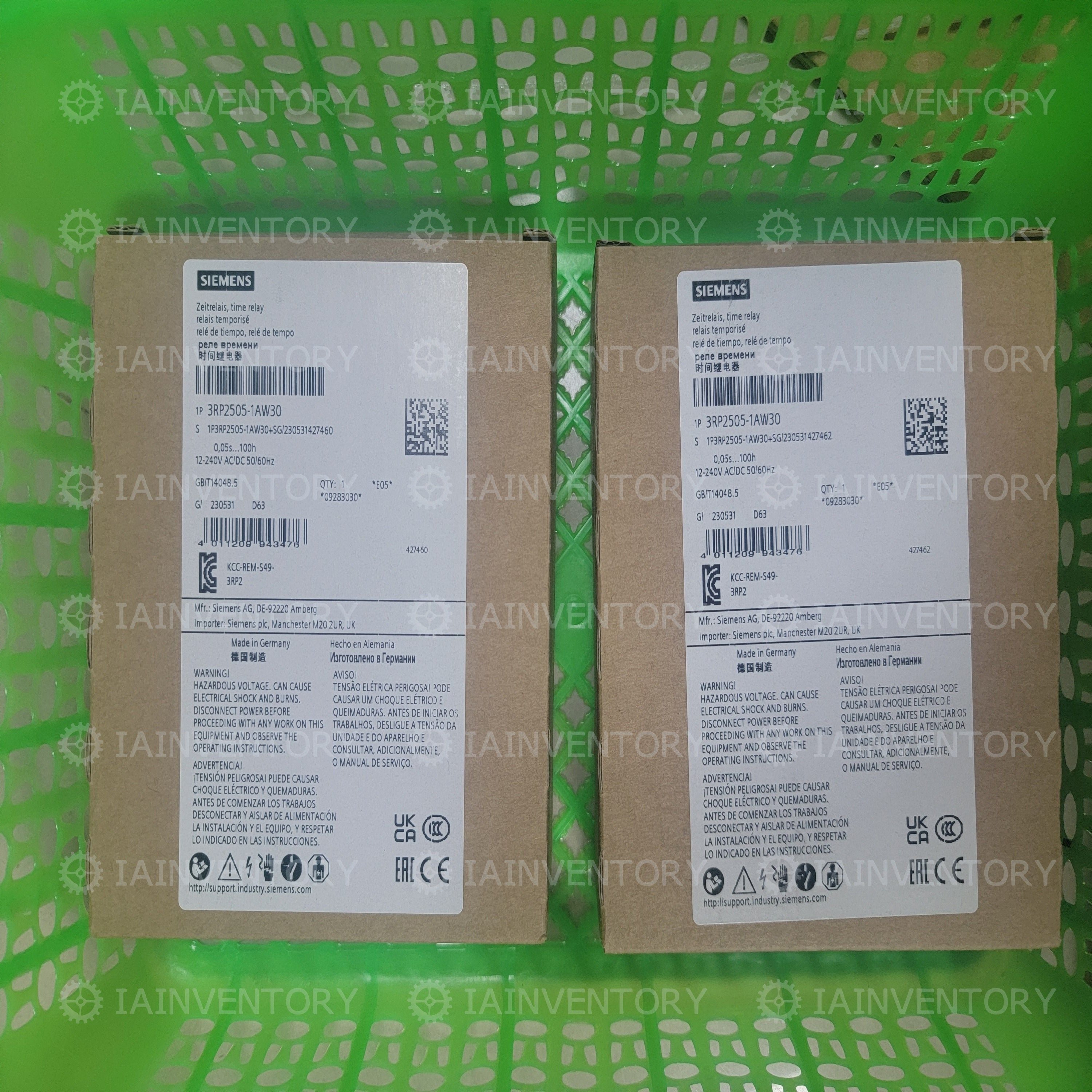 3RP2505-1AW30 SIEMENS 3RP2505-1AW30 Timing Relay Great Deal