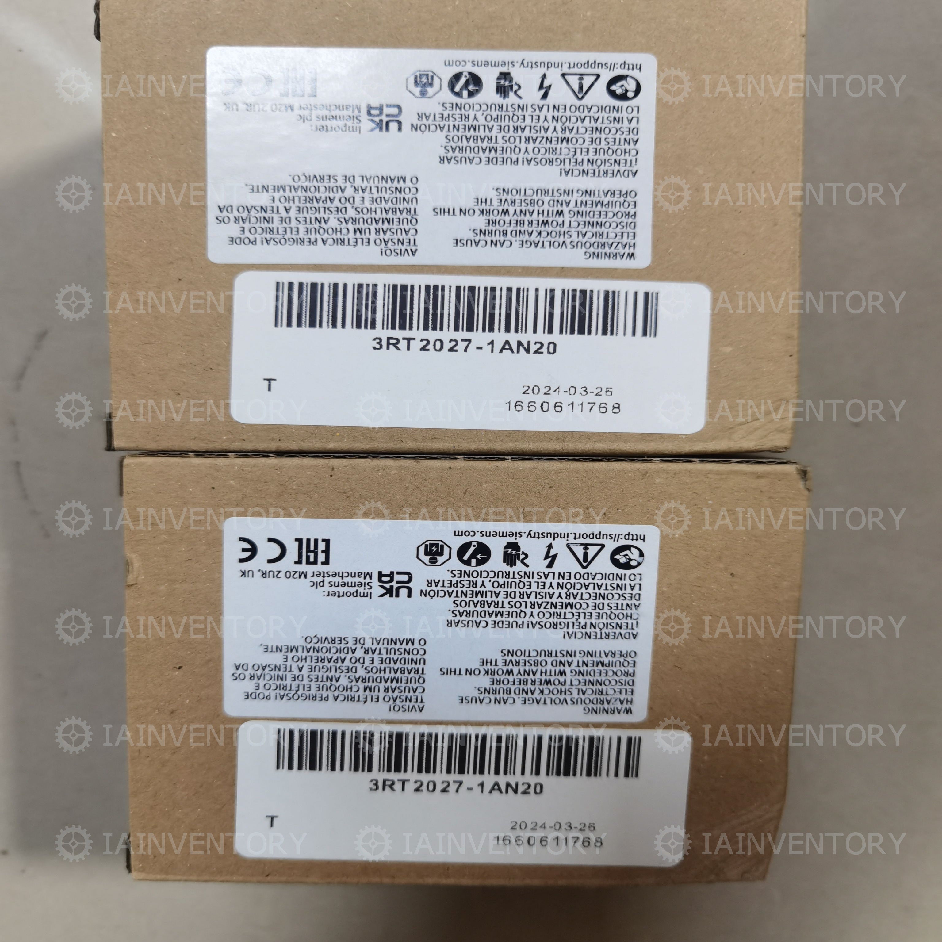 in bxo Siemens Magnetic Contactor 3RT2027-1AN20 220V 3A 2a2b