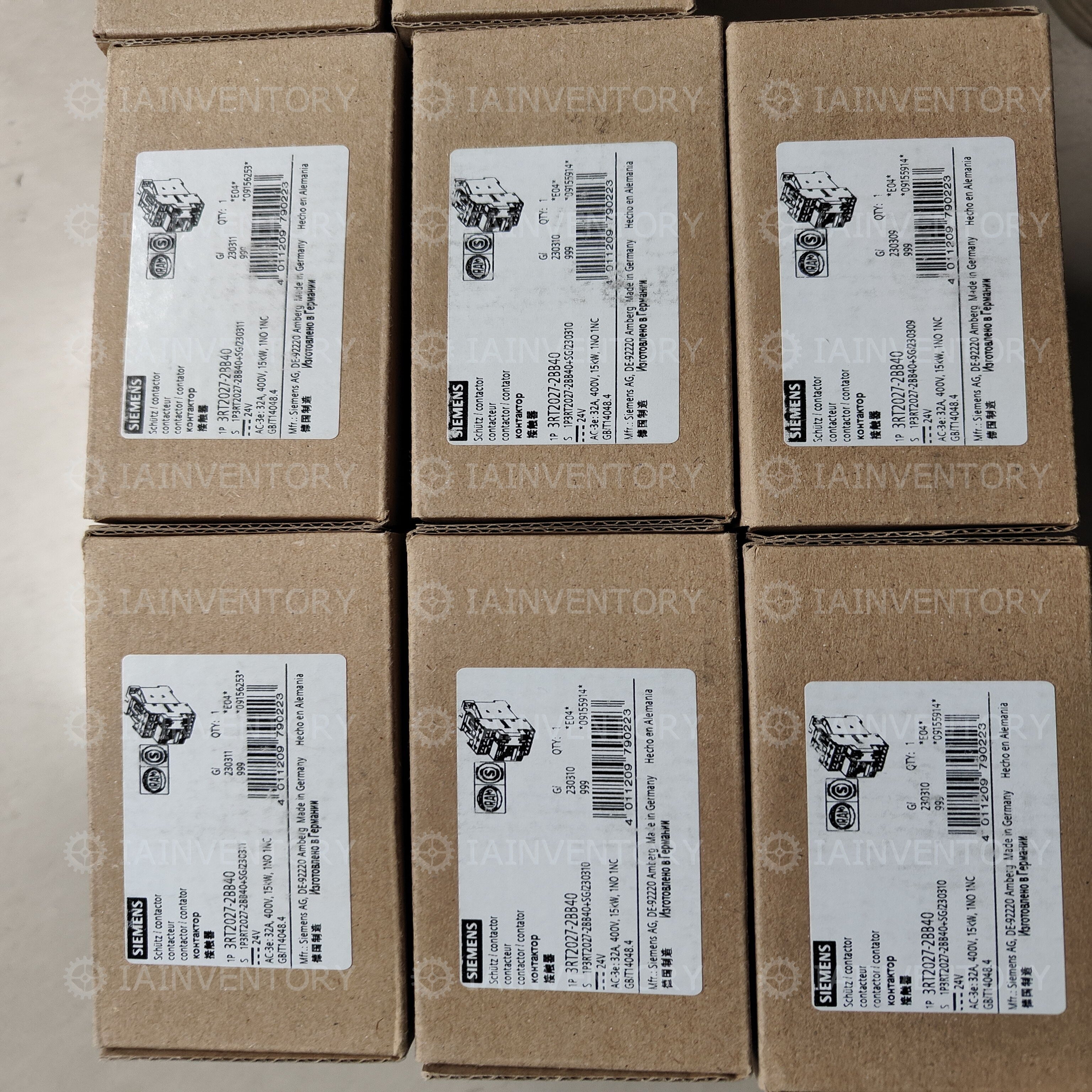 SIEMENS 3RT2027-2BB40 Power Contactor