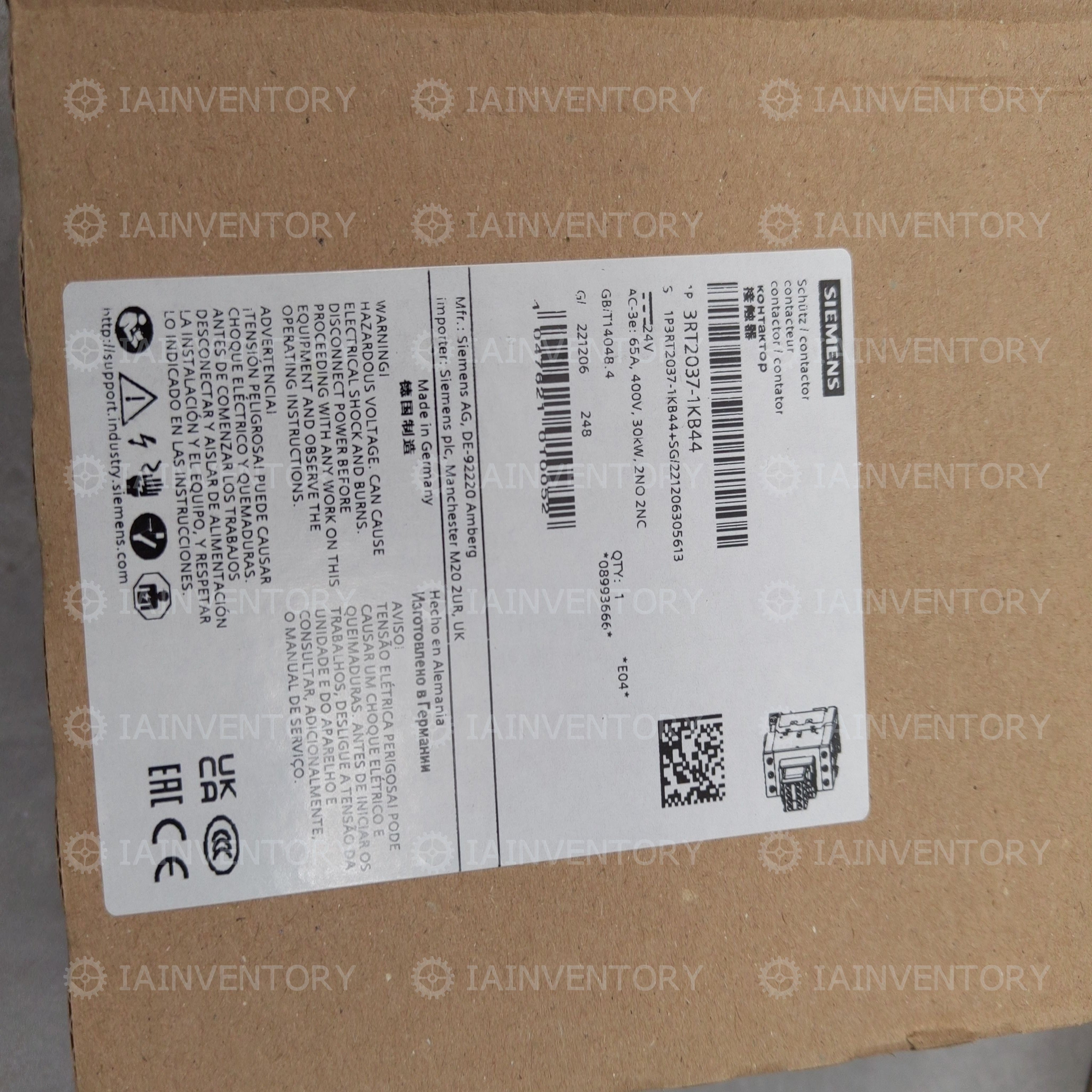 SIEMENS 3RT2037-1KB44