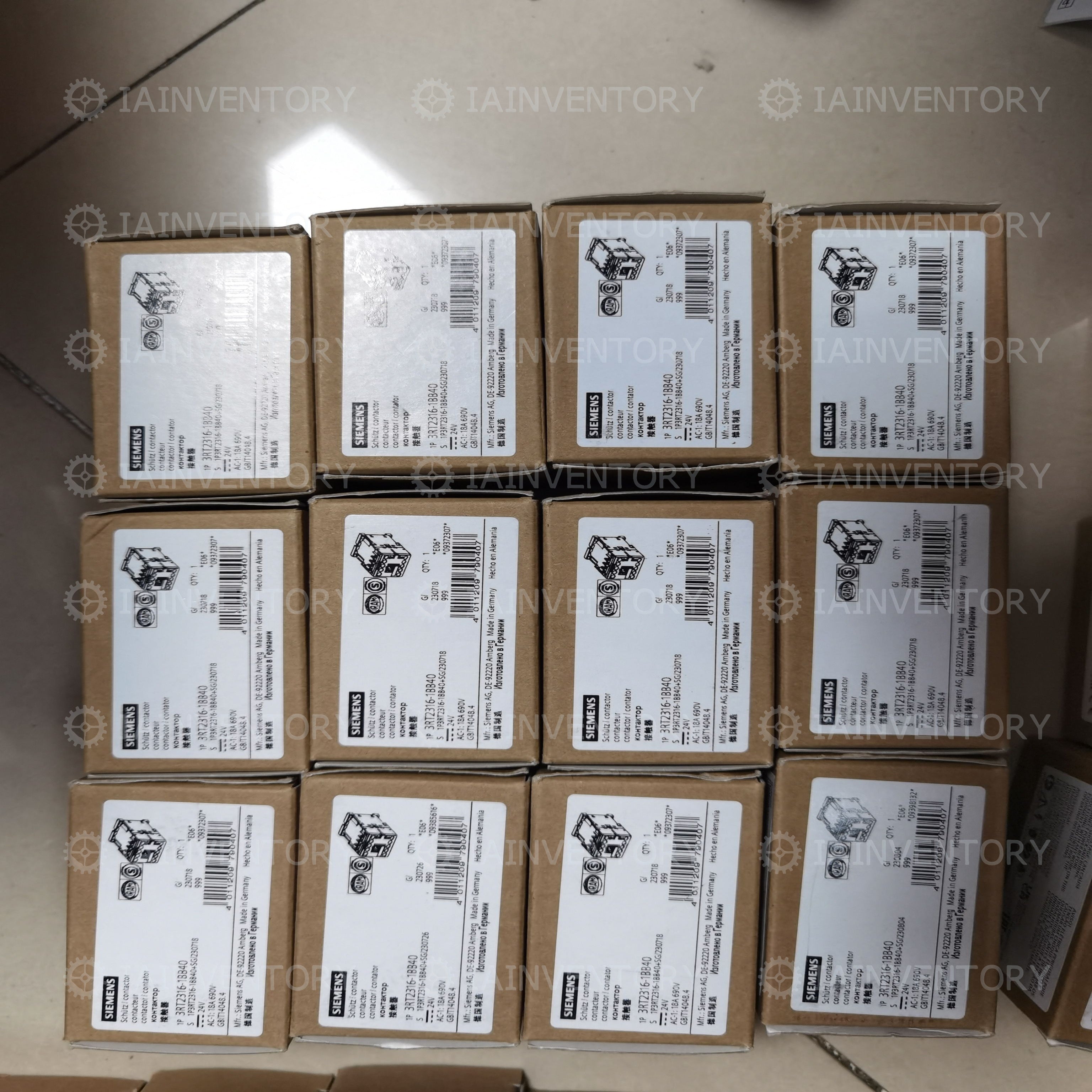 SIEMENS 3RT2316-1BB40 CONTACTOR