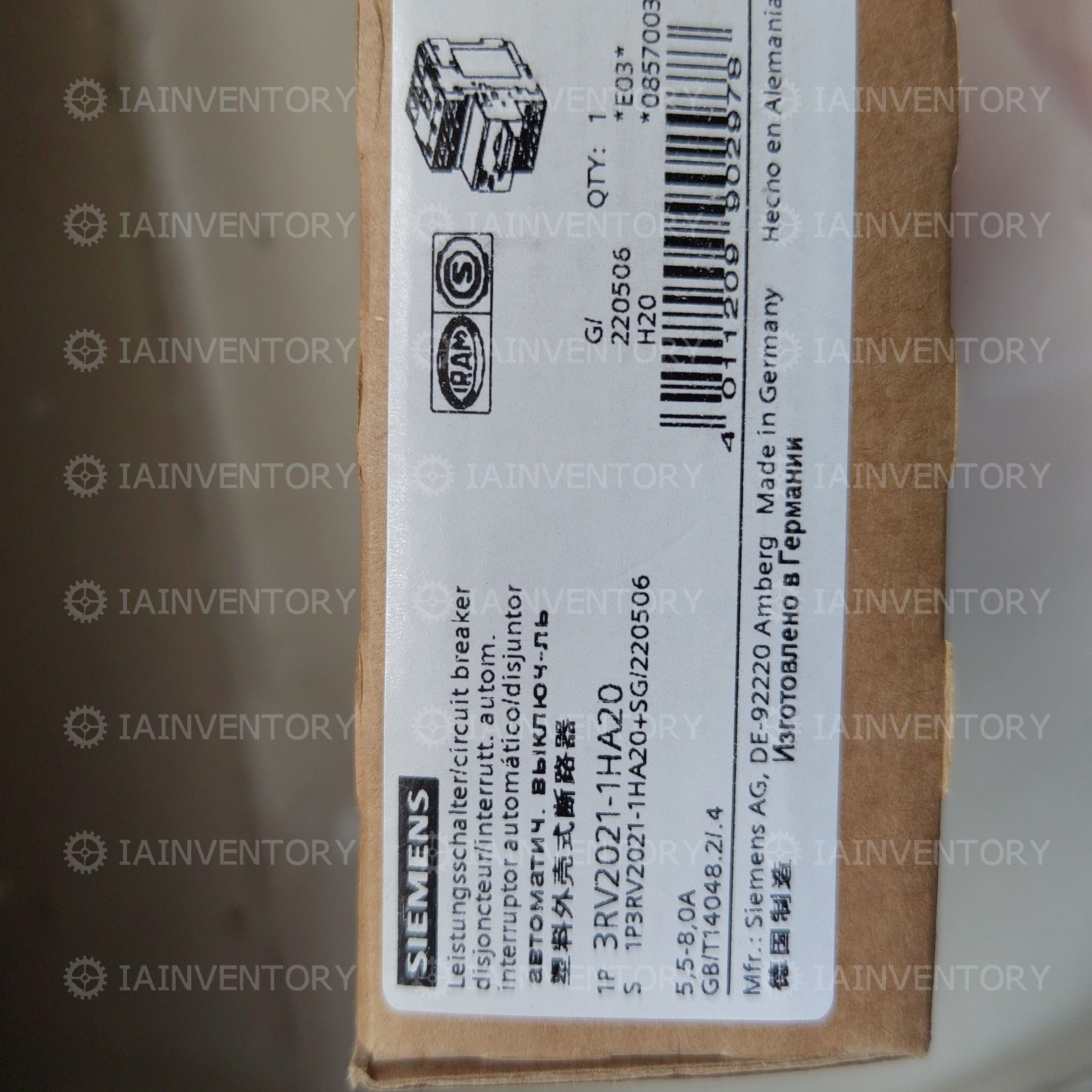 Siemens 3RV2021-1HA20