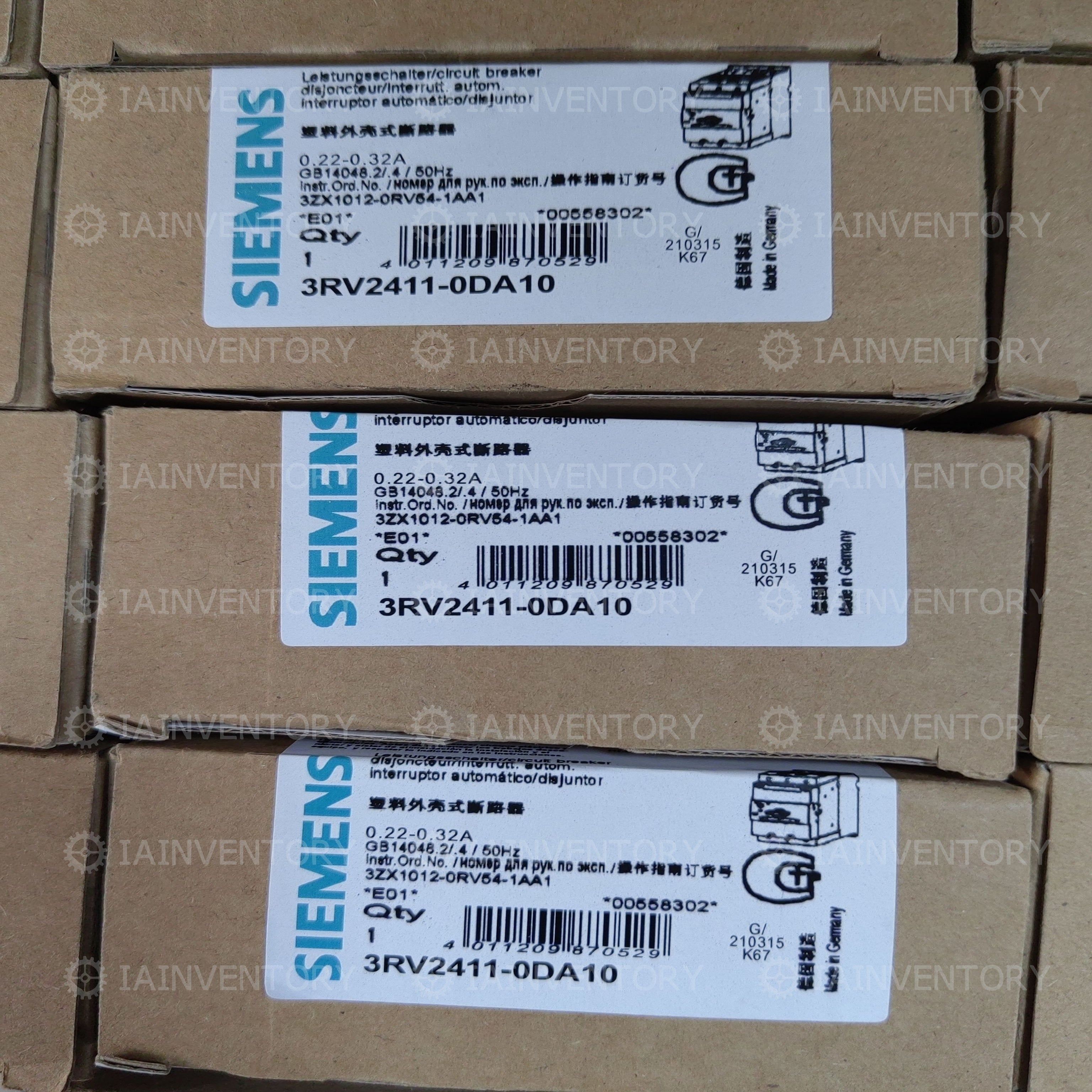 breaker 3RV2411-0DA10 Siemens