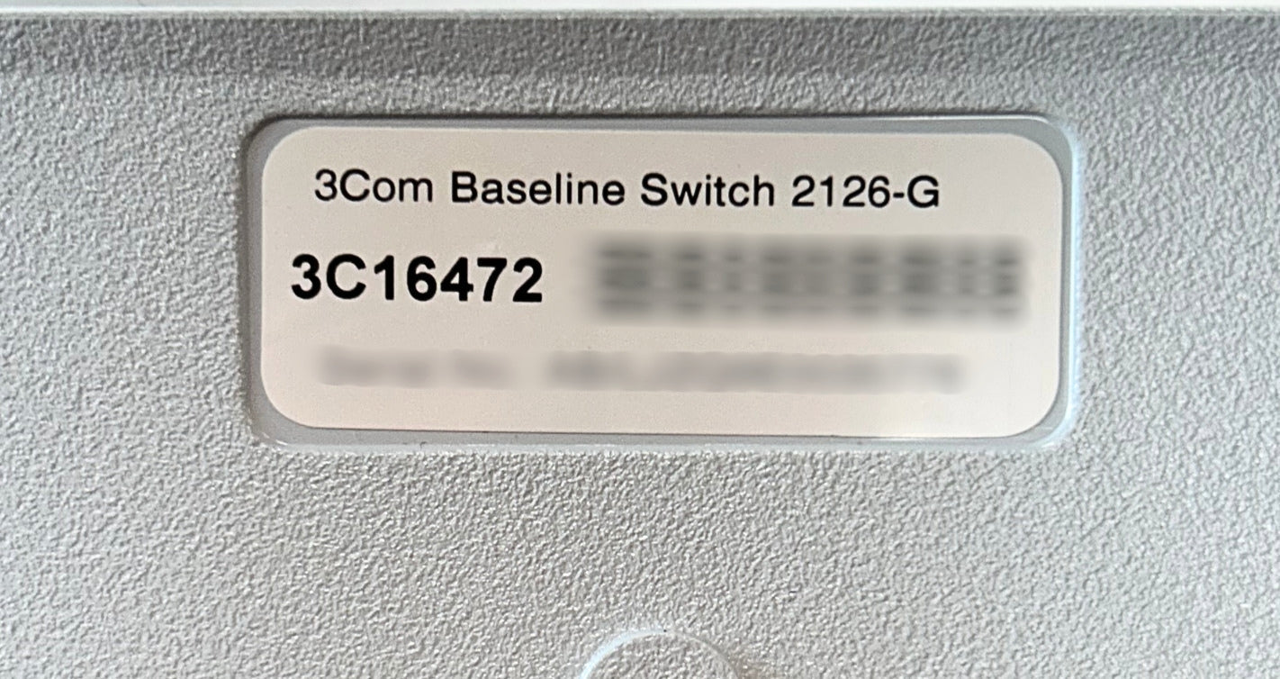 3COM 3C16472 3COM BASELINE SWITCH 2126-G