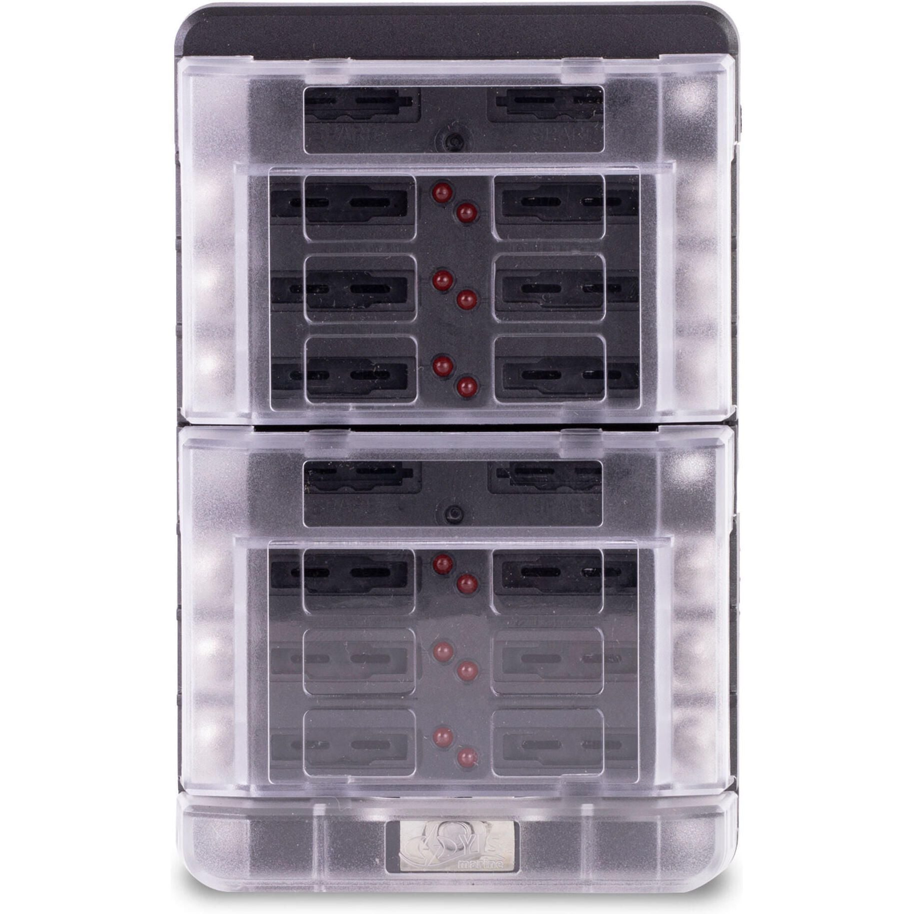 Sierra FS40820 408 Series Fuse Block W/Cover, 12-Gang
