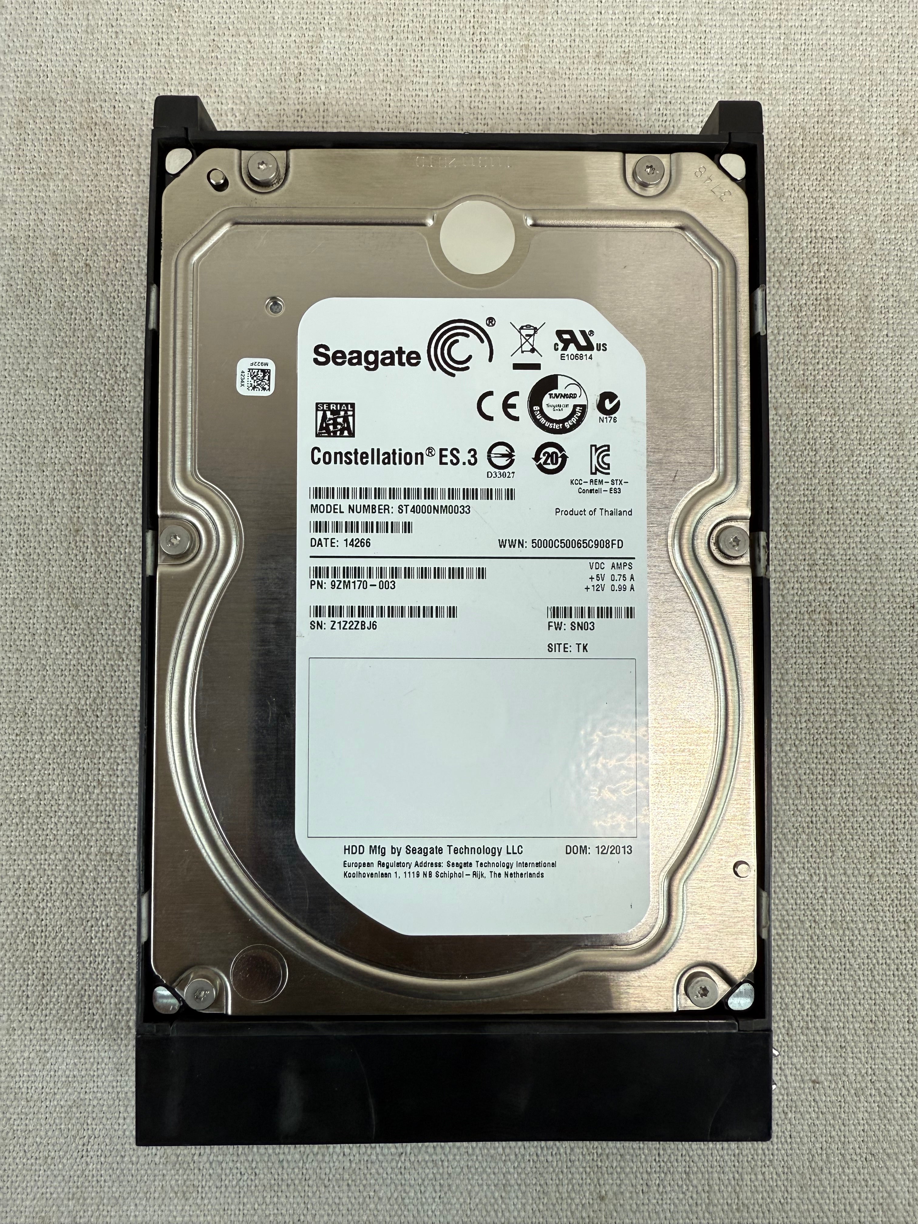 Isilon 4TB 7.2K 6Gb/s 3.5" SATA Hard Drive for NL400/NL410/X400 - ST4000NM0033