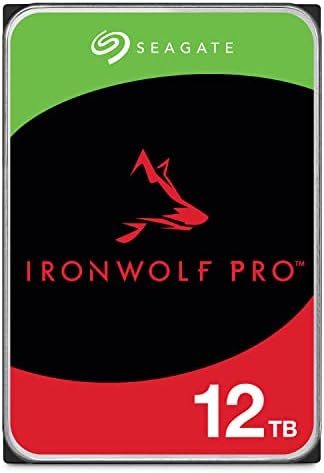 Seagate IronWolf Pro, 16 TB, Enterprise NAS Internal HDD –CMR 3.5 Inch, SATA 6 Gb/s, 7,200 RPM, 256 MB Cache for RAID Network Attached Storage (ST16000NT001)|B0B94PNF7P