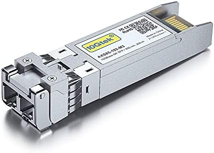 10Gtek 10GBase-LR SFP+ Transceiver, 10G 1310nm SMF SingleMode Fiber Optic Module, 10km, for Cisco SFP-10G-LR, Meraki MA-SFP-10GB-LR, Ubiquiti UniFi UF-SM-10G, Fortinet, Mikrotik, Netgear, Pack of 2|B08BP4M8LV