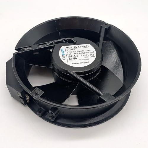 EBM W2E143-AB15-01 6208ES 115V 26/33W Full Circle All Metal Axial Fan