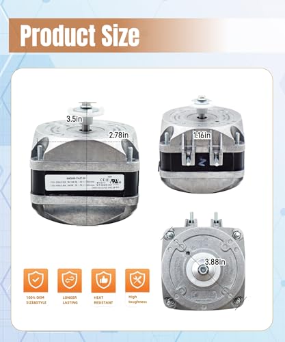 for ebm-papst M4Q045-CA27-04 Fan AC Motor,115V 36/10W 0.50A 50/60Hz 1550RPM,Shaded Pole Condenser Motor for Refrigeration Equipment,Freezer|B0DGPZ42F6