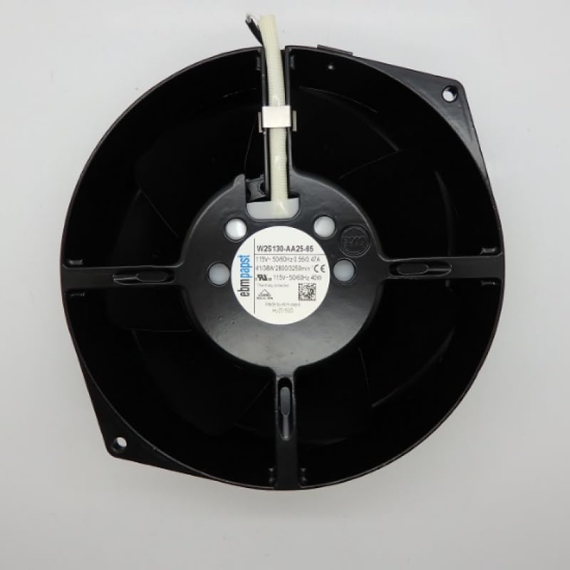 ebm-papst W2S130-AA25-65 Fan; AC; 115V; 150x55mm; Round; 224CFM; 53dBA; Leadwires|B005T8OQWQ