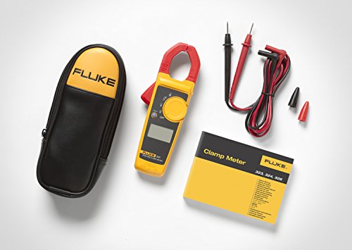 Fluke 323 Clamp Meter for Commercial/Residential Electricians, Measures AC Current to 400 A & AC/DC Voltage to 600 V, Resistance and Continuity, Includes 2 Year Warranty and Soft Carrying Case