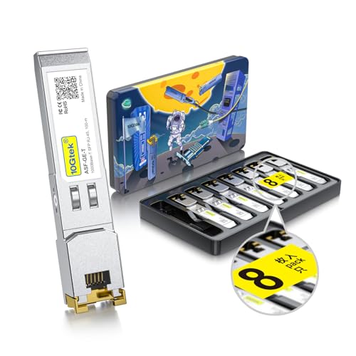 10Gtek 1.25G SFP 1000Base-SX Multimode LC Fiber Transceiver, 850nm MMF, 550m, for Cisco GLC-SX-MMD/SFP-GE-S, Meraki MA-SFP-1GB-SX, Fortinet, Ubiquiti UniFi UF-MM-1G, Mikrotik, TP-Link, Pack of 2|B08BP3JDBV