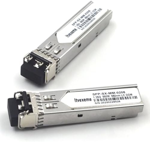 2 Pack 1.25G Multimode SFP LC Module, 1000Base-SX Gigabit Fiber Transceiver, 850nm MMF, 550m, for Router, Network Card, Switch, Firewall etc|B0DYNT62RJ