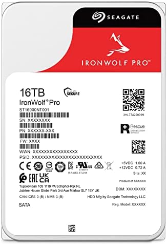 Seagate IronWolf Pro 24TB Enterprise NAS Internal HDD Hard Drive – CMR 3.5 Inch SATA 6Gb/s 7200 RPM 512MB Cache for RAID Network Attached Storage, Rescue Services (ST24000NT002)|B0CSPCFKR9