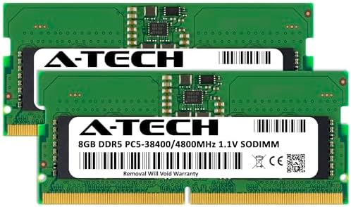 A-Tech 32GB DDR5 4800MHz PC5-38400 CL40 SODIMM 2Rx8 Dual Rank 1.1V Non-ECC Unbuffered SO-DIMM 262-Pin Laptop Computer RAM Memory Upgrade Module|B0B1718KB1