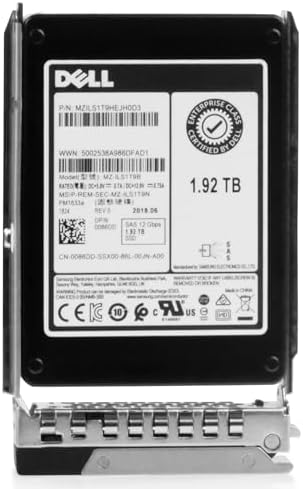Dell 1.92TB SAS 12Gb/s 3D TLC V-NAND 2.5in Enterprise PowerEdge Read-Intensive SSD for: R440 R750 R450 T150 R470 T560 T40 R250 R740 R640 T550 T350 R540 R840 ME4024 R650XS 0FDVMH G16 (Renewed)|B0G6293X8F