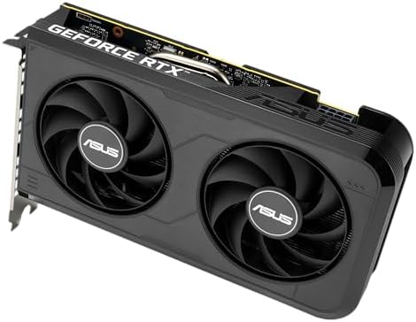 ASUS Dual NVIDIA GeForce RTX 3050 6GB OC Edition Gaming Graphics Card - PCIe 4.0, 6GB GDDR6 Memory, HDMI 2.1, DisplayPort 1.4a, 2-Slot Design, Axial-tech Fan Design, 0dB Technology, Steel Bracket|B0CVCG2VPK